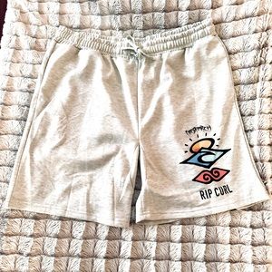 NWOT Men’s Heather “RipCurl” drawstring, pockets, Grey Sweat shorts Size: L